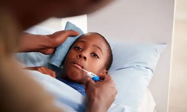 تشنج ناشی از تب در کودکان