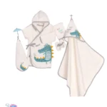 ست حوله پنج تکه پاپو مدل Crocodile