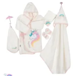 ست حوله پنج تکه پاپو مدل Unicorn